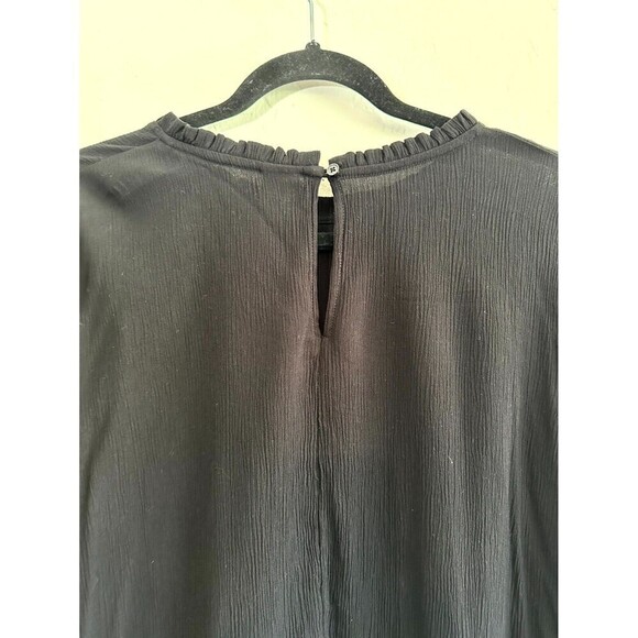 Time and Tru Embroidered Boho Top Women's Size XL Black Bell Long Sleeve - Picture 15 of 16